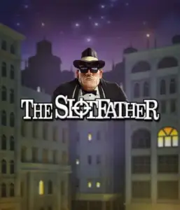 Step into the underworld realm of The Slotfather game by Betsoft, showcasing a commanding mafia boss standing against a nocturnal cityscape. This graphic conveys the dramatic ambience of the mafia underworld, with the boss clad in a classic black suit and hat. Perfect for lovers of gangster-themed games, offering a thrilling escape. 