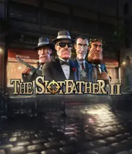 Step into the nefarious world of The Slotfather 2 slot by Betsoft, showcasing four iconic mafia characters against a dark urban backdrop. This image depicts the dramatic atmosphere of the organized crime with its striking character design and suspenseful setting. Great for fans of crime dramas, delivering a captivating adventure. 